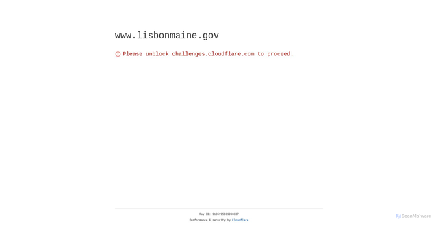 Security scan screenshot of https://www.lisbonmaine.gov