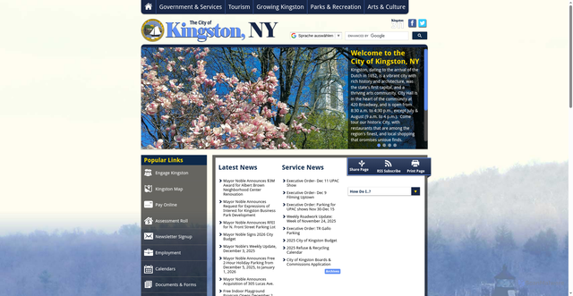 Security scan screenshot of https://kingston-ny.gov/