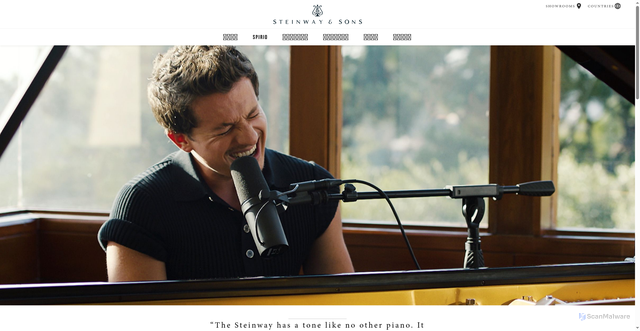 Security scan screenshot of https://www.steinway.com.tw/artists/charlie-puth