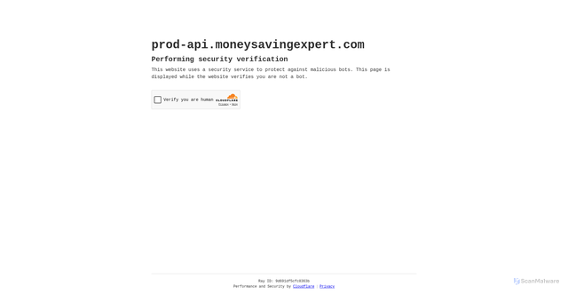 Security scan screenshot of https://prod-api.moneysavingexpert.com