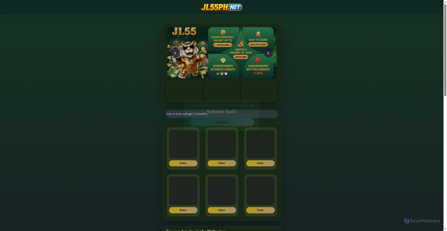 Security scan screenshot of https://jl55ph.me/?host=https://7lnkdm.com?ch=64283