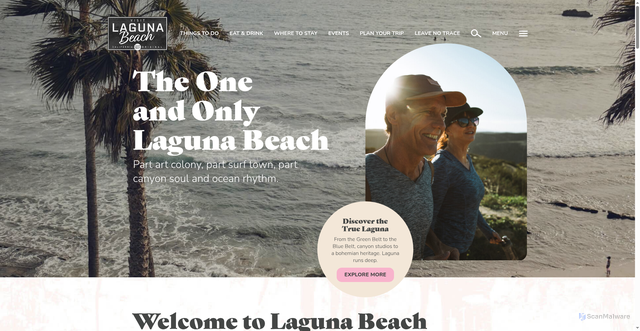 Security scan screenshot of https://www.visitlagunabeach.com/