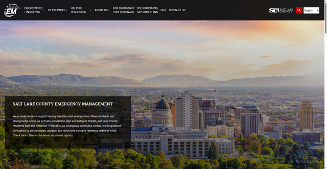 Security scan screenshot of https://saltlakecountyem.gov/
