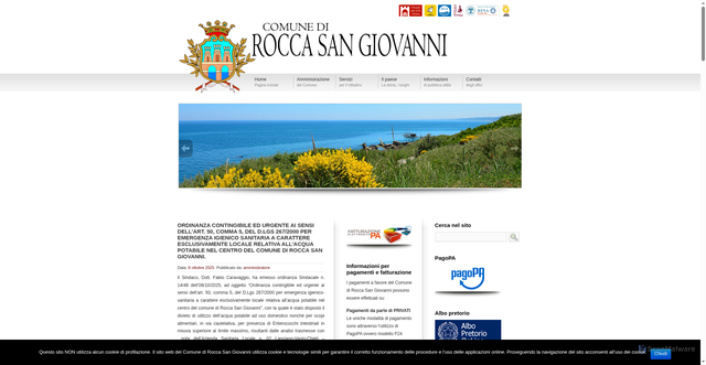 Security scan screenshot of https://www.comuneroccasangiovanni.it/