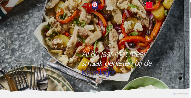 Security scan screenshot of https://keurslager.nl