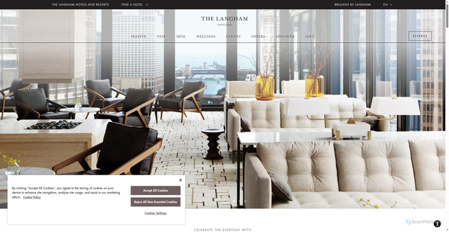 Security scan screenshot of https://www.langhamhotels.com/en/the-langham/chicago/