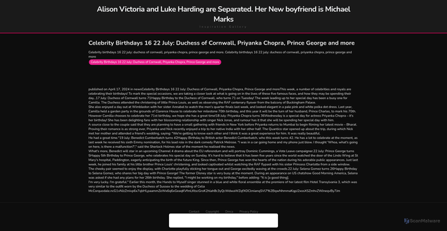 Security scan screenshot of https://legallinghugo-ibvoslm3kx.edgeone.app/11805-celebrity-birthdays-16-22-july-duchess-of-cornwall-priyanka-chopra-prince-george-and-more.html