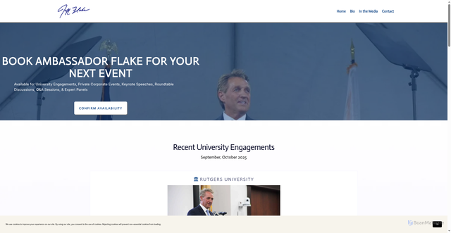 Security scan screenshot of https://jeffflake.com/