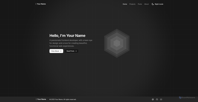 Security scan screenshot of https://aa-personal-website-5cdojfmgs3.edgeone.app/