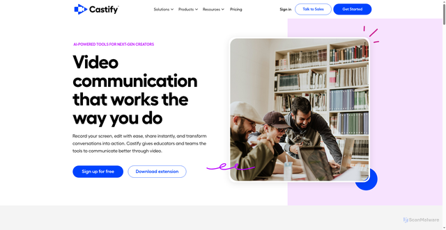 Security scan screenshot of https://castify.com