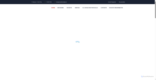Security scan screenshot of https://www.navicelli.it/index.html