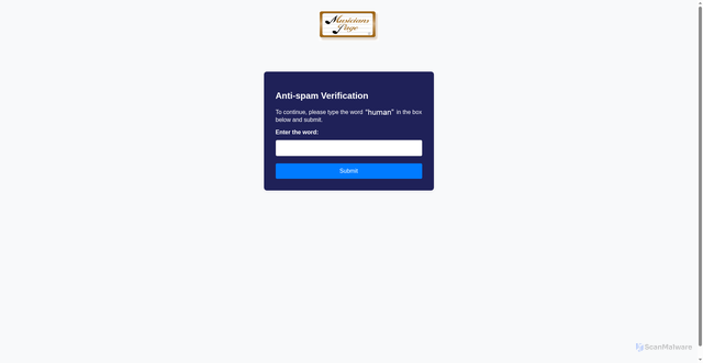 Security scan screenshot of https://musicianspage.com