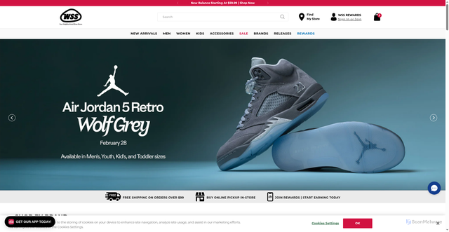 Security scan screenshot of https://www.shopwss.com