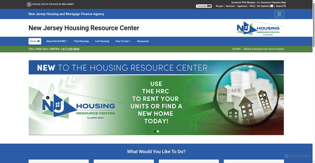 Security scan screenshot of https://www.nj.gov/njhrc/