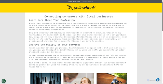 Security scan screenshot of https://www.yellowbook.com