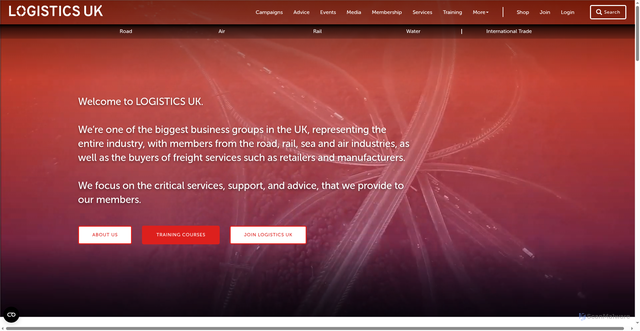Security scan screenshot of https://logistics.org.uk