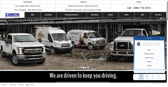 Security scan screenshot of https://www.ttruck.com/