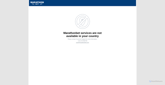 Security scan screenshot of https://marathonbet.com