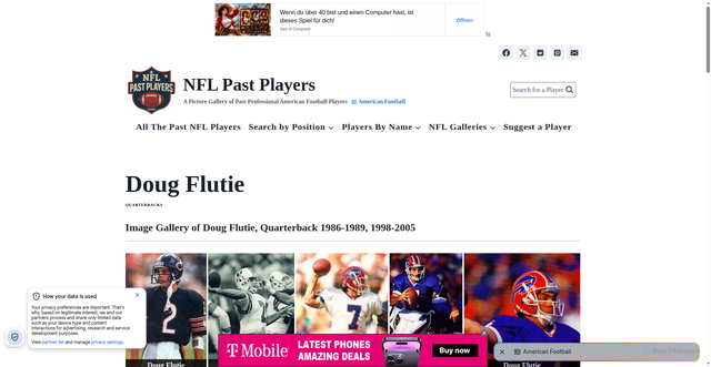 Security scan screenshot of https://nflpastplayers.com/doug-flutie/
