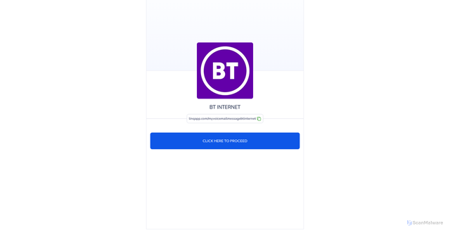 Security scan screenshot of https://linqapp.com/myvoicemailmessagebtinternet?r=link