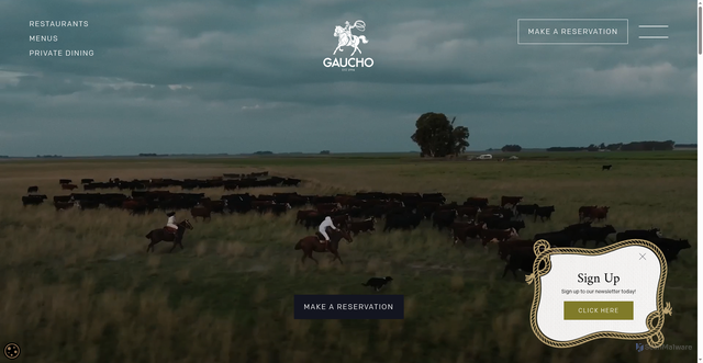 Security scan screenshot of https://gauchorestaurants.com/