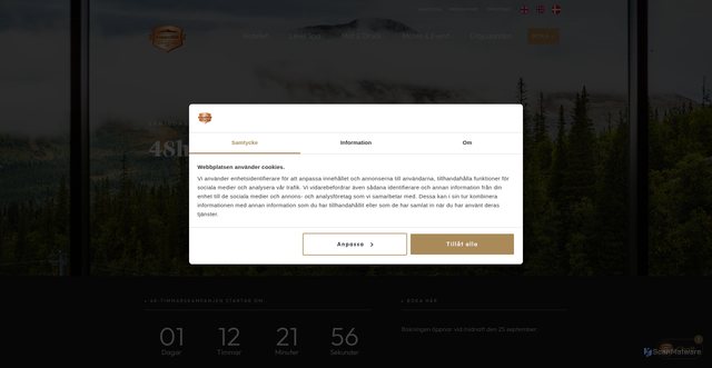 Security scan screenshot of https://www.copperhill.se/produkt/48h-kampanj/