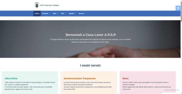 Security scan screenshot of https://casalaner.it/