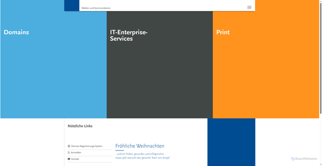 Security scan screenshot of https://knipp.de