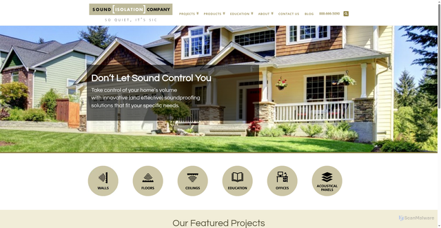 Security scan screenshot of https://soundisoco.com