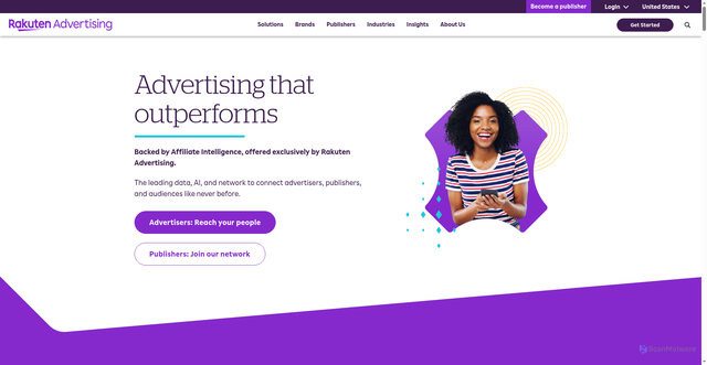 Security scan screenshot of https://rakutenmarketing.com