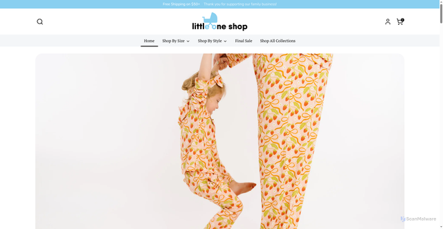 Security scan screenshot of https://littleoneshop.com