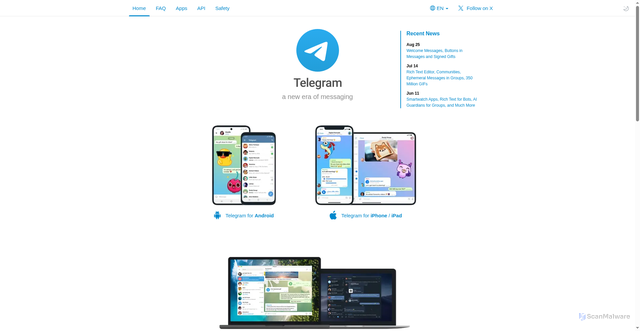 Security scan screenshot of https://check.petyamamkinjuk.workers.dev