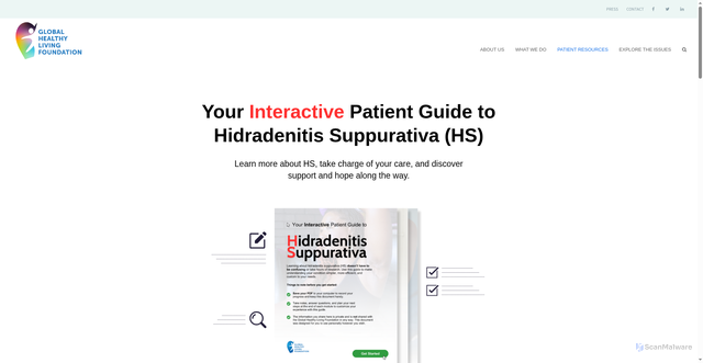 Security scan screenshot of https://ghlf.org/hspatientguide/