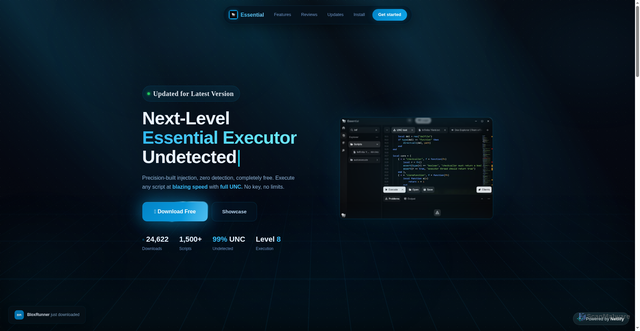 Security scan screenshot of https://essentialexecutor.netlify.app/