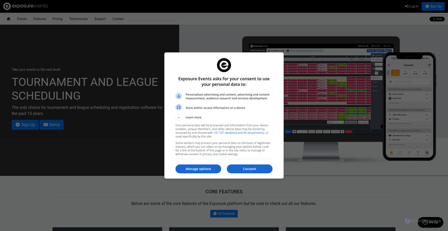 Security scan screenshot of https://cdn.exposureevents.com