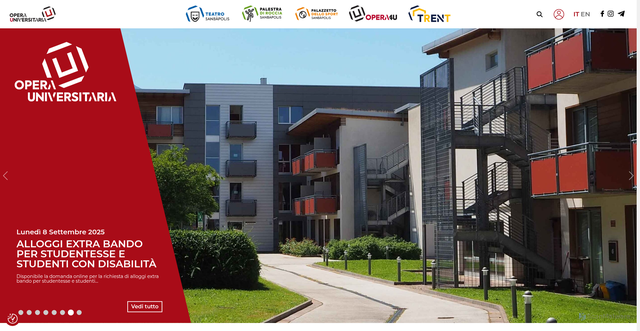 Security scan screenshot of https://www.operauni.tn.it/it/