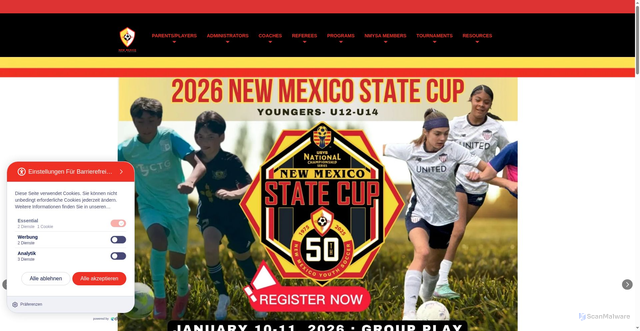 Security scan screenshot of https://www.nmysa.net/