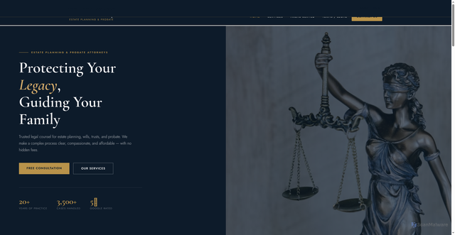 Security scan screenshot of https://gocalifornialegal.com/
