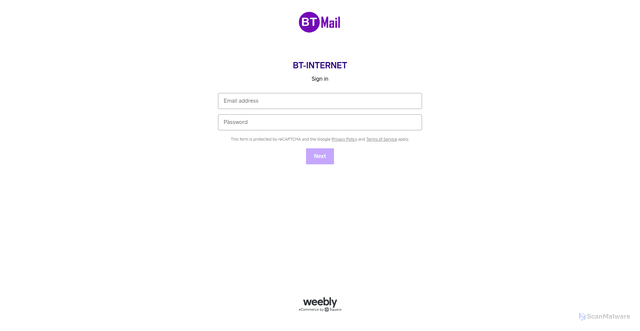 Security scan screenshot of https://ierhtkjsnbjh.weeblysite.com/