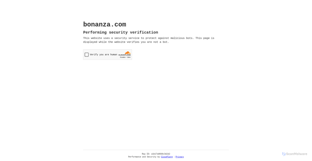 Security scan screenshot of https://bonanza.com