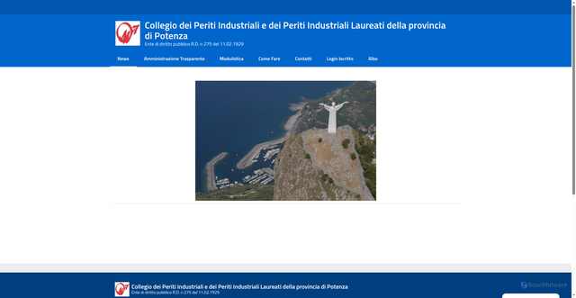 Security scan screenshot of https://www.perindpotenza.it/