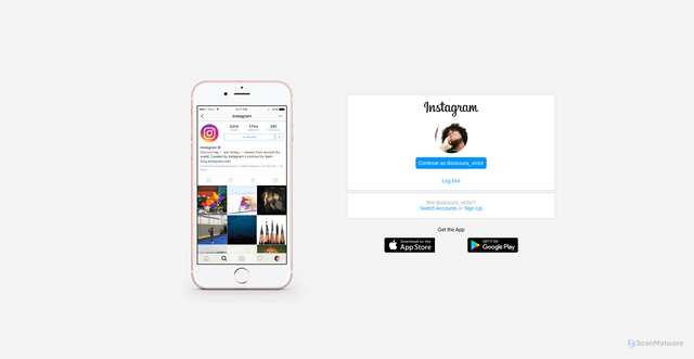 Security scan screenshot of https://www.instagram-clone-rust.vercel.app/