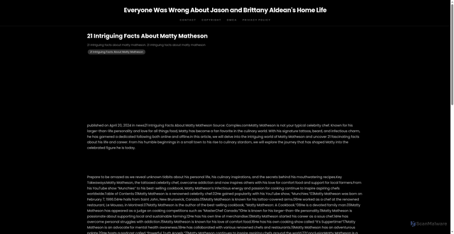 Security scan screenshot of https://streebanbosblog-dpd5o3ygspz5.edgeone.app/21-intriguing-facts-about-matty-matheson.html