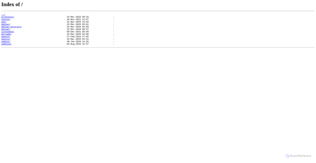 Security scan screenshot of https://mirror.mirohost.net