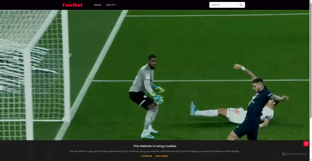 Security scan screenshot of https://www.freeshot.live/