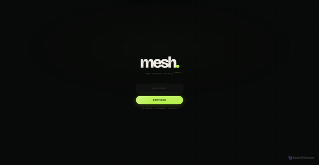 Security scan screenshot of https://meshchat-uhr2556xw5.edgeone.app/