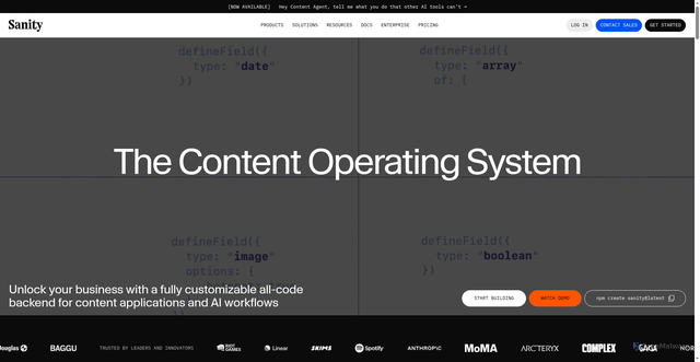 Security scan screenshot of https://sanity.io