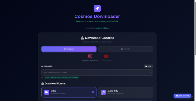 Security scan screenshot of https://cosmos-downloader-ri674o0e1o.edgeone.dev/