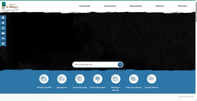 Security scan screenshot of https://elmirageaz.gov/