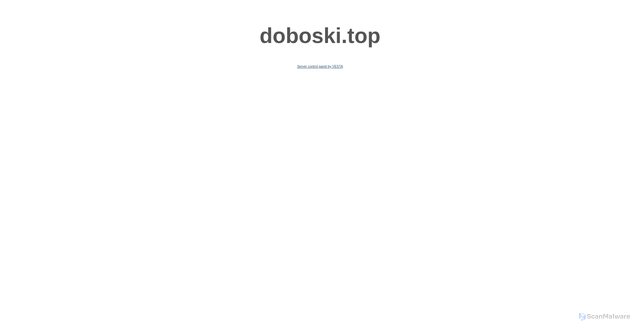 Security scan screenshot of https://doboski.top/
